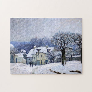 Puzzle Alfred Sisley - Place Chenil à Marly, Effet Neige