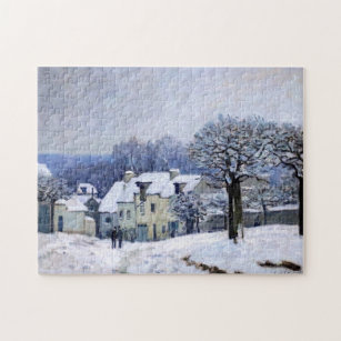 Puzzle Alfred Sisley - Place Chenil à Marly, Effet Neige