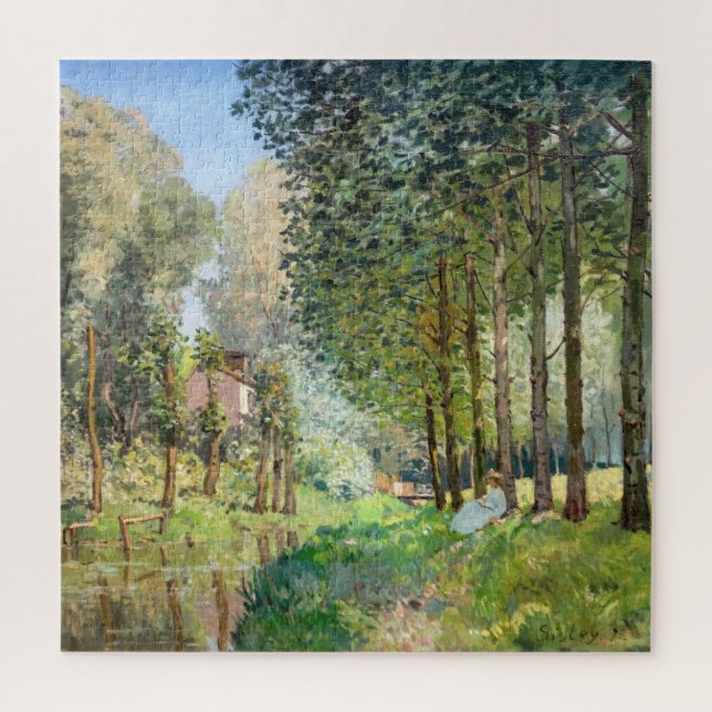 Puzzle Alfred Sisley - Reposez le long du ruisseau (Vertical)