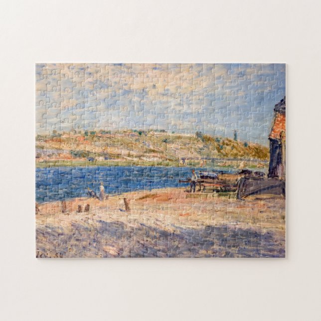 Puzzle Alfred Sisley - Rives du fleuve à Saint-Mammes (Horizontal)
