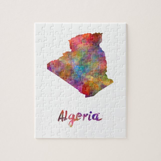 Puzzle Algérie en aquarelle 2 (Vertical)