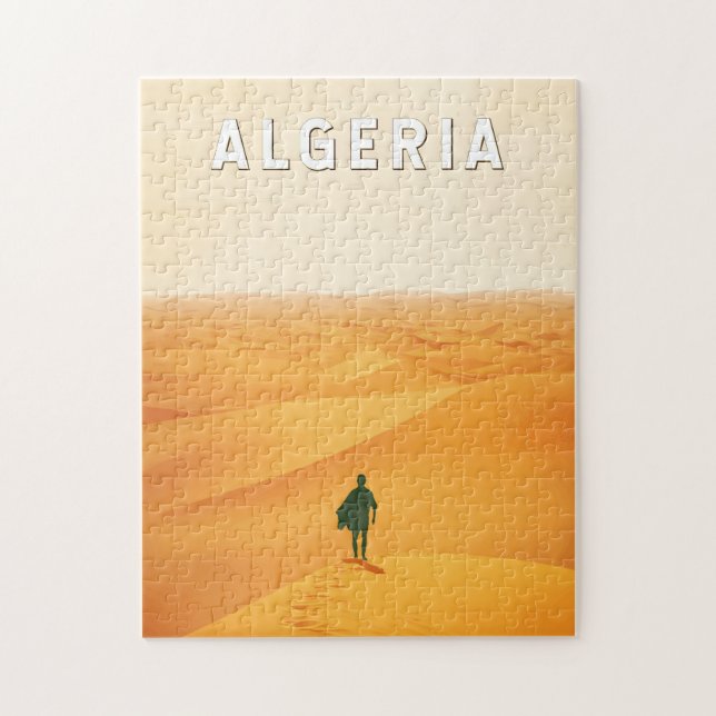 Puzzle Algérie Travel Art Vintage (Vertical)