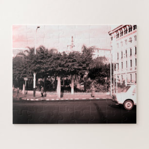 Puzzle Algérie vintage Alger voitures bâtiment