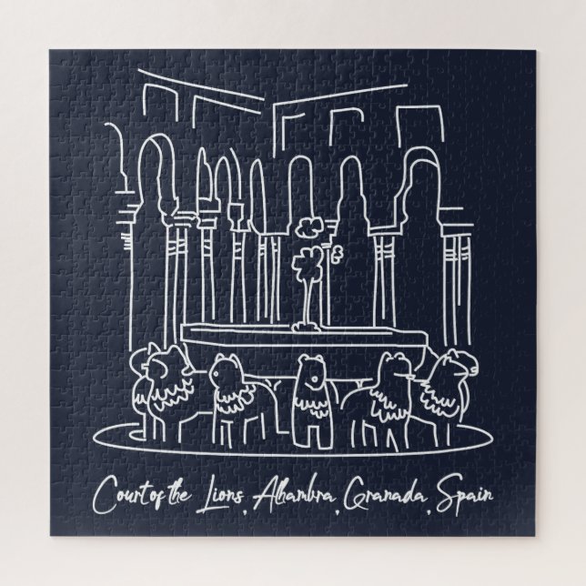 Puzzle Alhambra Court of the Lions 1 (Vertical)