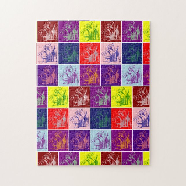 Puzzle Alice à la recherche d'un petit pop art de porte (Vertical)