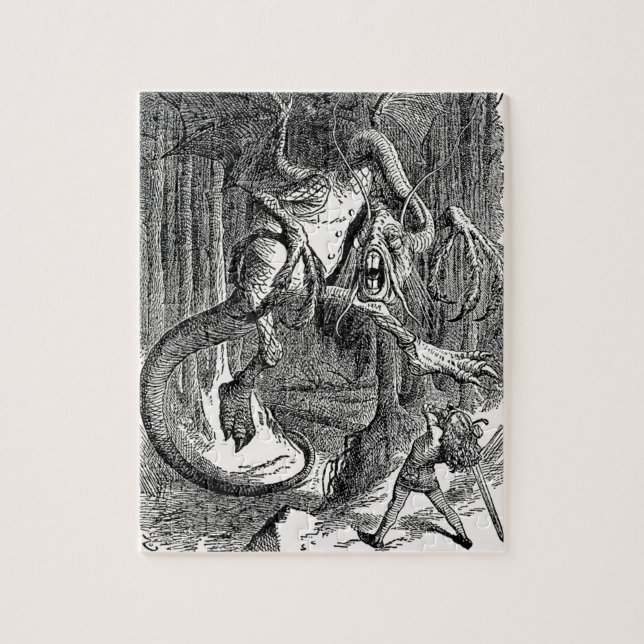 Puzzle Alice à travers le miroir - Le Jabberwocky (Vertical)