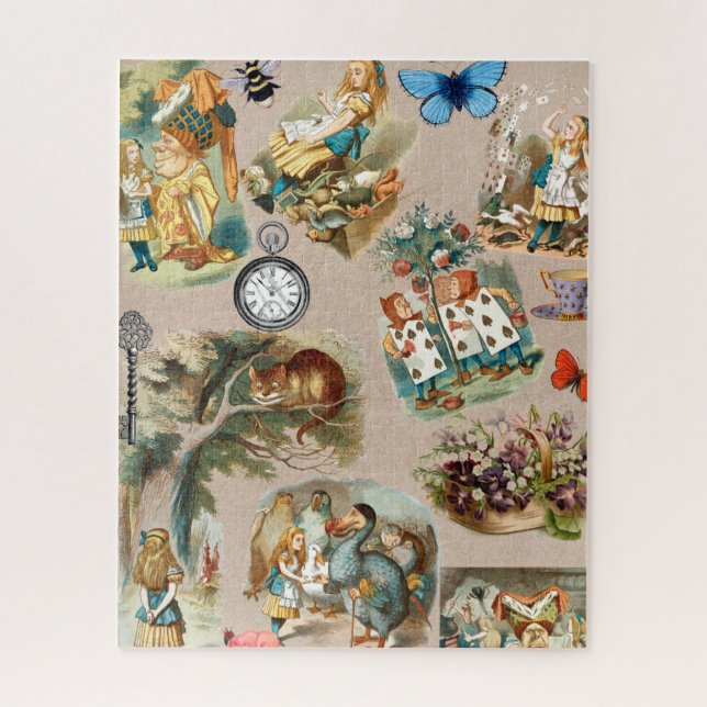 Puzzle Alice à Wonderland Cheshire Cat Characters (Vertical)