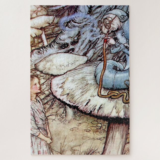 Puzzle "Alice and the Caterpillar" par Arthur Rackham (Vertical)