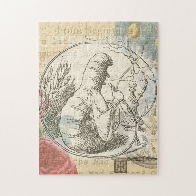 Puzzle Alice au pays des merveilles La chenille : Tenniel (Vertical)