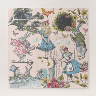 Puzzle Alice In Wonderland Vintage Fairy Tale Collage