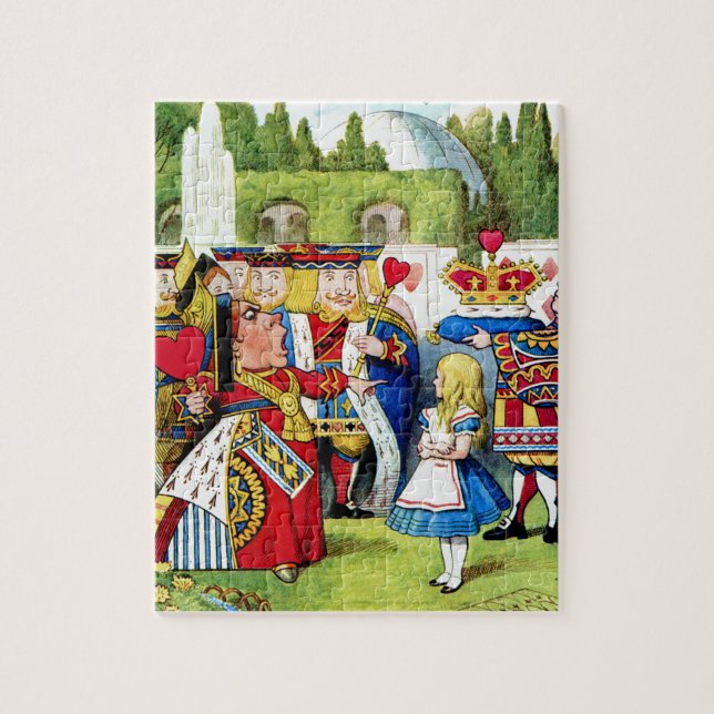 Puzzle Alice rencontre la reine des coeurs au pays des (Vertical)