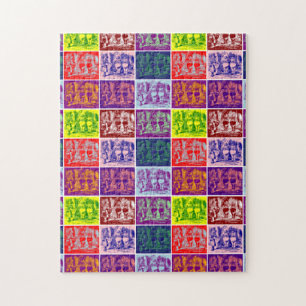 Puzzle Alice rencontre Tweedledum et Tweedledee pop art