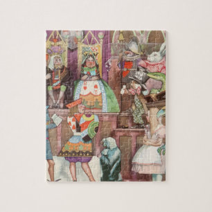 Puzzle Alice vintage au pays des merveilles, reine des co
