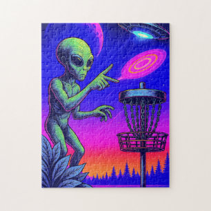 Puzzle Alien Disque Golf