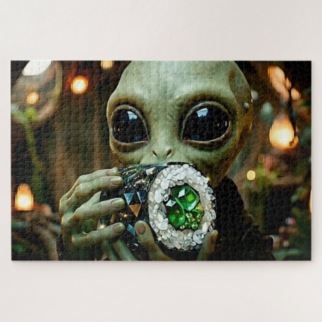 Puzzle Alien Extraterrestre et Sushi Cristallin   (Horizontal)