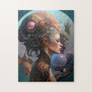 Puzzle Alien Femme Surreal Science Fiction Art