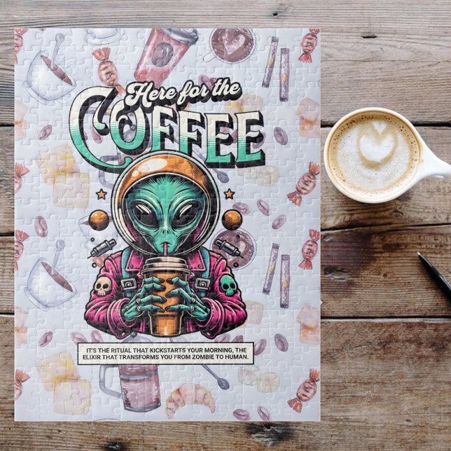 Puzzle Alien ici pour le café (Créateur téléchargé)