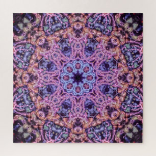 Puzzle Alien Purple Psychedélique Kaleidoscopique Mandala