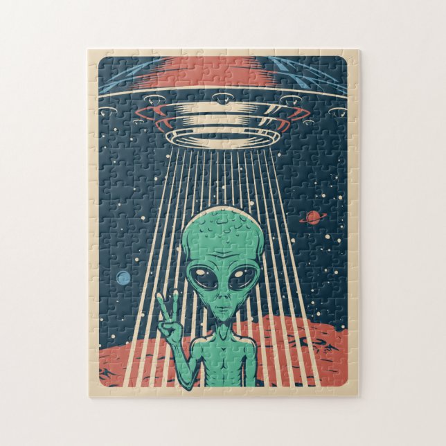 Puzzle Alien UFO (Vertical)