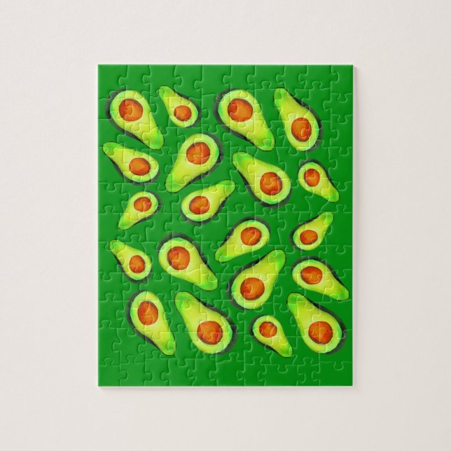 Puzzle Alimentation de fruits de santé vert Avocado (Vertical)