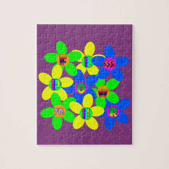 Puzzle Alimentation en fleurs 60s-les années 70 2 (Vertical)