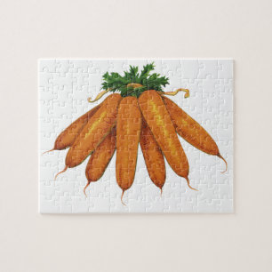 Puzzle Aliments Anciens, Bouquet de Carottes Biologiques