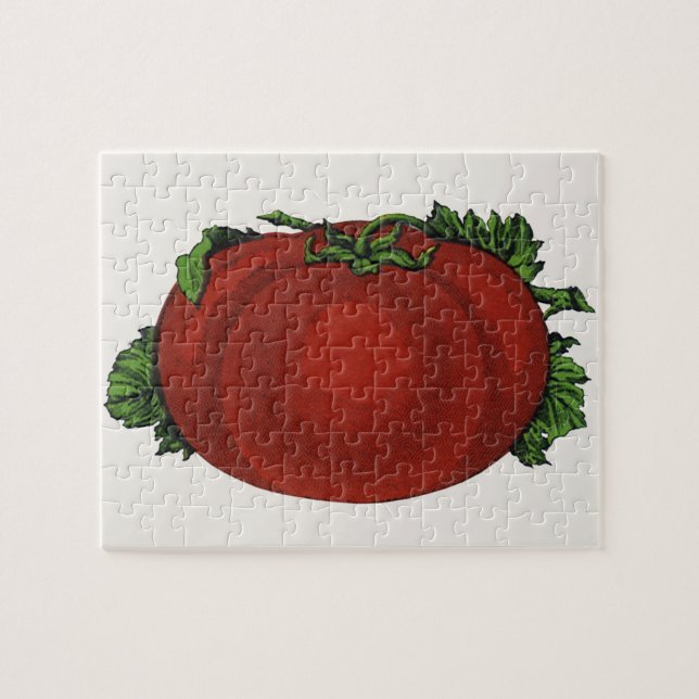 Puzzle Aliments Anciens, Tomate Mûre, Légumes et Fruits (Horizontal)