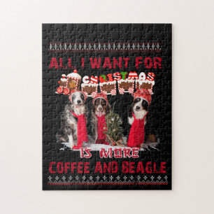 Puzzle All I Want Beagle And Coffee