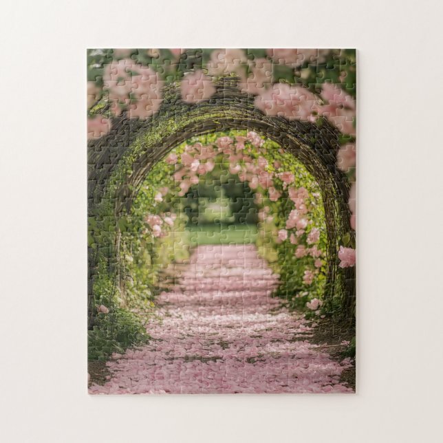 Puzzle Allée de jardin romantique à travers une arche fle (Vertical)