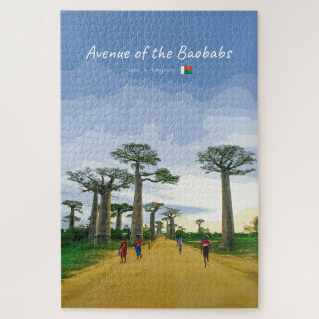 Puzzle Allée des Baobabs, Madagascar - Paysage (Vertical)