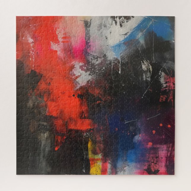 Puzzle Allégorie colorée Art Abstrait (Vertical)