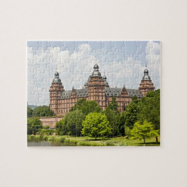 Puzzle Allemagne, Bavière, Bayern, Aschaffenburg. Château (Horizontal)