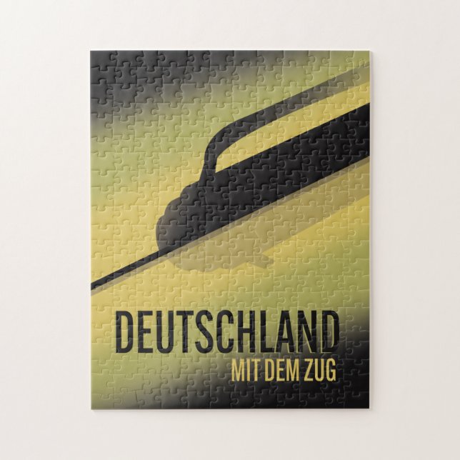 Puzzle Allemagne en train (Vertical)