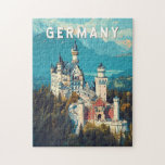 Puzzle Allemagne Illustration Voyage Art Vintage<br><div class="desc">L'Allemagne est une destination européenne diversifiée et historique,  offrant tout,  des villes animées de Berlin et Munich aux paysages féeriques des Alpes bavaroises et de la Vallée du Rhin.</div>