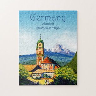 Puzzle Allemagne Munich Alpes Bavaroises Voyage Jigsaw Pu
