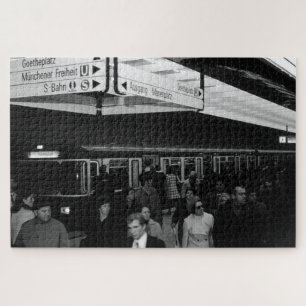 Puzzle Allemagne vintage Gare de Munich Marienplatz