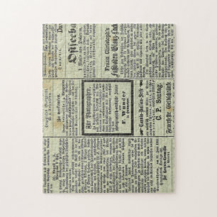 Puzzle allemand vintage de journal