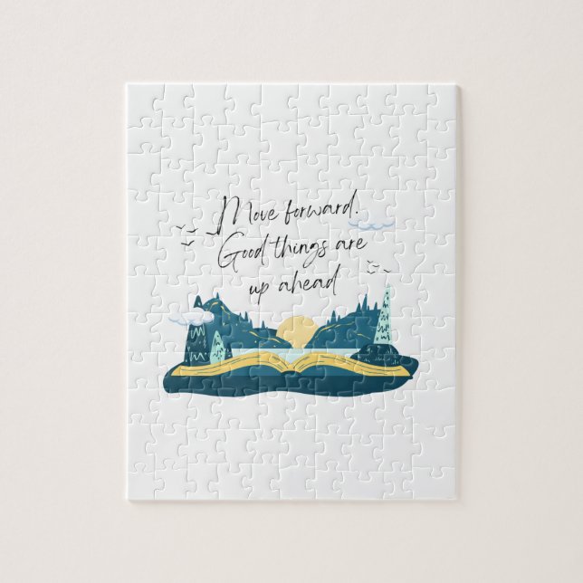 Puzzle Aller De L'Avant Les Bonnes Choses Sont En Haut D' (Vertical)