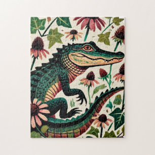 Puzzle Alligator vintage