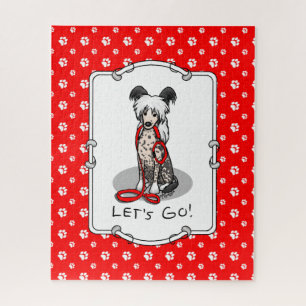 Puzzle Allons-y ! Promenons le chien crête chinoise (hl b