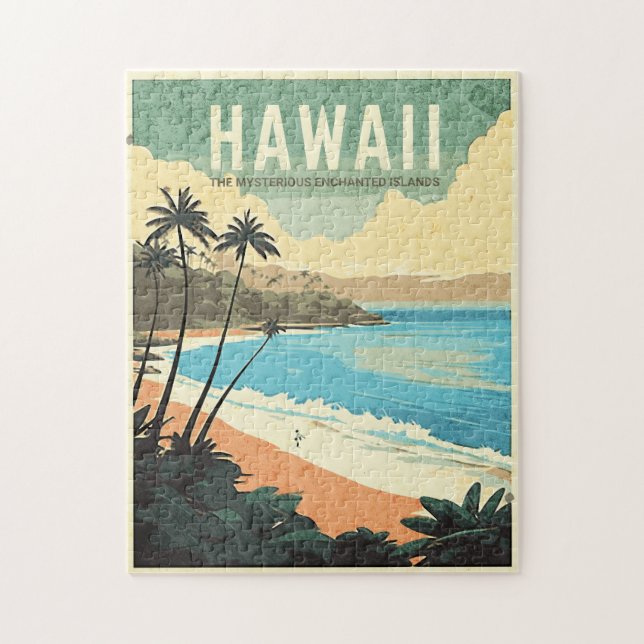 Puzzle Aloha du Vintage voyage Hawaii (Vertical)