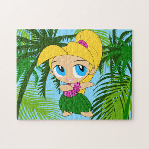 Puzzle Aloha Honeys Hawaiian Blond Hula Girl