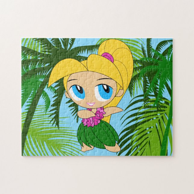 Puzzle Aloha Honeys Hawaiian Blond Hula Girl (Horizontal)