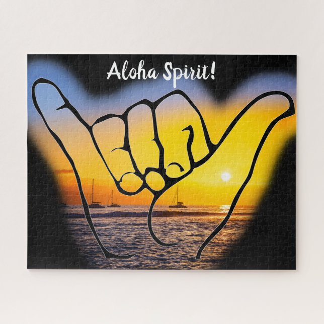 Puzzle Aloha Spirit hawaïen, alias Hang Loose (Horizontal)