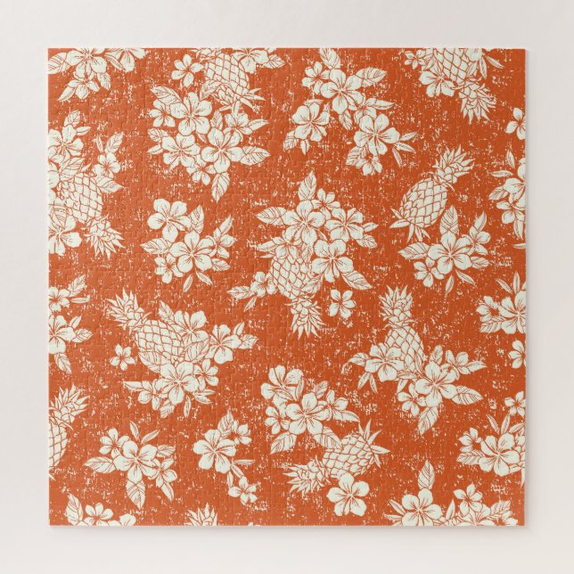 Puzzle Aloha Spirit : Hibiscus-Ananas Harmonie. (Vertical)