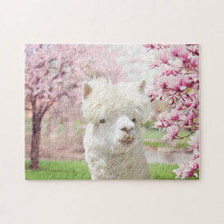 Puzzle Alpaca blanc