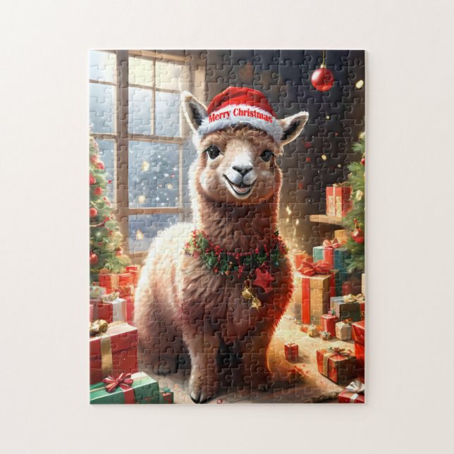 Puzzle "Alpaca les présents : un conte de Noël" (Vertical)