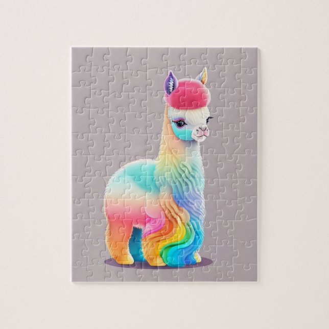 Puzzle Alpaca Petit Coloré (Vertical)