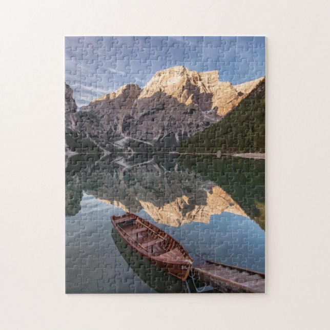 Puzzle Alpes de dolomite | Pragser Wildsee | Tyrol, (Vertical)