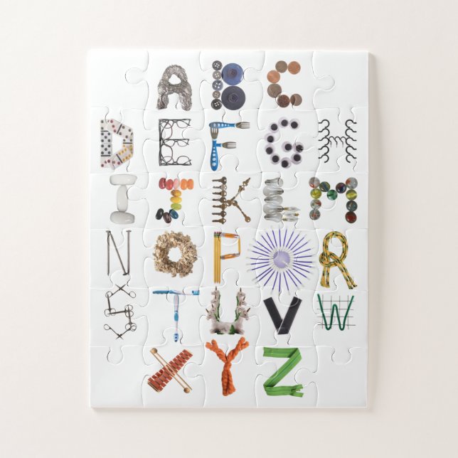 Puzzle Alphabet phonétique Tous Les Jours Alphabet Objet  (Vertical)